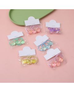 Colorful Heart Children's Leather Strap