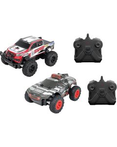 1:24 Twin RC Audi Rs Q E-Tron Dakar Rally & Toyota Hilux Axc