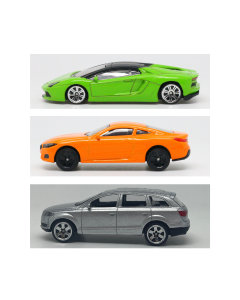 1:64 Car 3pcs - Silver