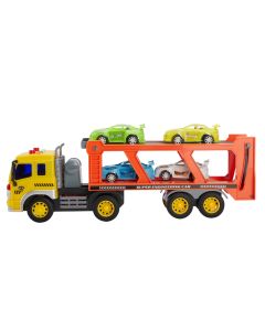 1:16 Friction Auto-Transport Trailer Truck (W/ Light & Sound