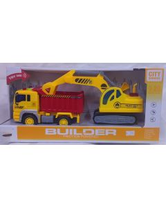1:20 Friction Construction Truck(W/Light & Sound) + 1:18