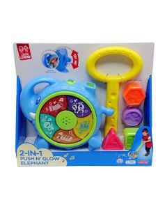 Little Learners Musical Push Elephant