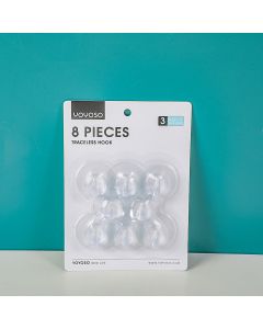 Transparent Frosted Traceless Hook 8pcs