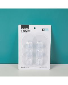 Transparent Frosted Traceless Hook 6pcs