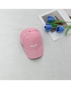 Hot Stamping Small Letter Children's Baseball Cap-Pink