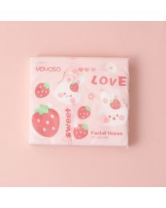 Fruit Series Soft Facial Tissue-Strawberry And Flower