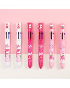 Cute Bear Eight Color Ballpoint Pen