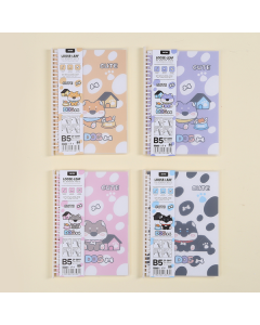 Cute Dog With Big Nose Loose-Leaf Coil Notebook B5-Horizontal Lines Inner Pages