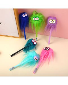 Fluffy Decompression Gel Pen-Blue