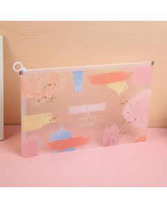 Dazzling Collage Series Drawstring File Pouch Fc(Lare Size)