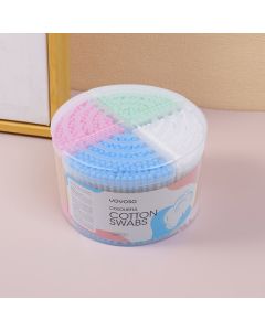 Four Compartments Combination Colourful Cotton Swabs 500pcs