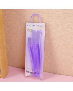 2+1 Macro Straight Handle Eyebrow Razor (Set Of 3)