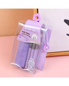 Tubular Portable Makeup Brush Set