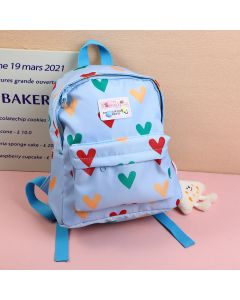 Cheese Pendant Love Bell Kids' Shoulder Bag-Blue
