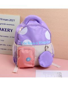 Little Animal Printed Kids' Shoulder Bag-Purple