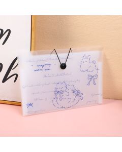 Pen Drawing Eight Into An Accordion Bag