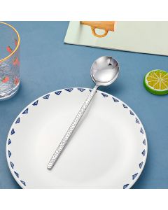 Stainless Steel Natural Color Wave Point Series-Table Spoon