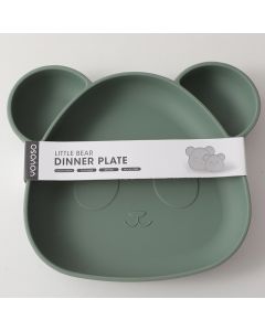 Little Bear Dinner Plate-Dark Green
