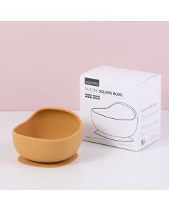 Silicone Square Bowl-Yellow