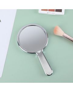 Round Water Ripple Beauty Makeup Mirror With Handle