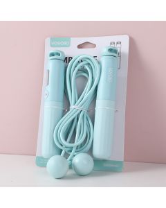 Electronic Counting Jump Rope With Dual-Use Small Balls- Blue