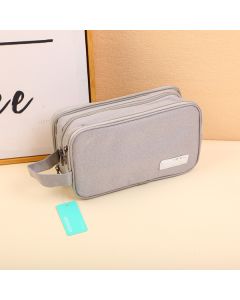 Wabi-Sabi Style Portable Wet & Dry Wash Bag-Gray