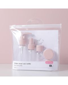 Simple Travel Sub Bottle 6pcs Set-Pink