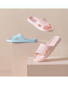 Striped Comfortable Women's Household Slipper Pink Size 37-38