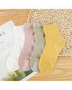 Super Thin Mesh Children's Mid-Calf Socks 2 Pairs-L