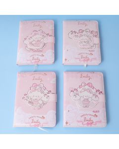 Emily Camellia Tea Party Pu Magnetic Buckle Notebook 36K