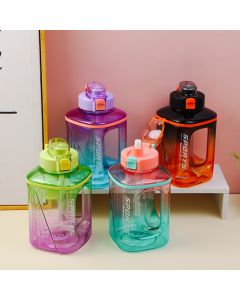 Pop-Up Gradient Color Square Large Capacity Bottle-1.7L