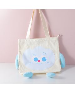 Cute Emoji Shoulder Bag-Blue