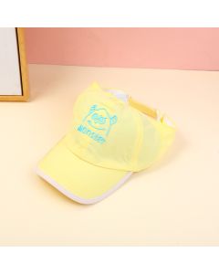 Little Monster Empty Top Quick-Drying Children's Baseball Cap-Yellow