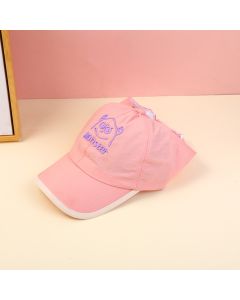 Little Monster Empty Top Quick-Drying Children's Baseball Cap-Pink