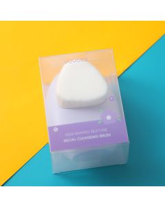 Egg-Shaped Silicone Facial Cleansing Brush-Purple