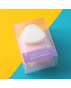 Egg-Shaped Silicone Facial Cleansing Brush-Pink
