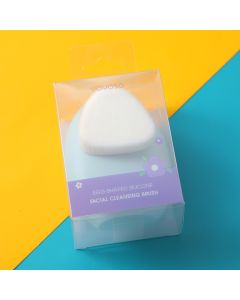Egg-Shaped Silicone Facial Cleansing Brush-Blue