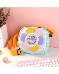 Laser Fabric Casual Crossbody Bag-Aqua Blue