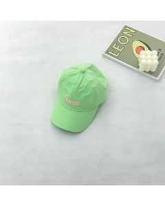 Small Letter Hot Printing Kids Quick Dry Baseball Cap-Light Green