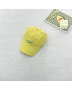 Small Letter Hot Printing Kids Quick Dry Baseball Cap-Bright Yellow