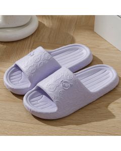 Cartoon Pattern Women's Household Slippers Purple Size 36-37