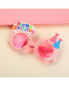 Birthday Hat Children's Sunglasses-Pink