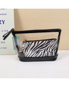 Tpu+Pu Zebra Print Handbag Two Sets