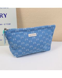 Denim Bow Large Hexagonal Bag