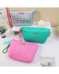 Wheat Cob Quilted Green Handheld Hexagonal Bag
