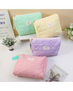 Love Quilted Yellow Octagonal Bag