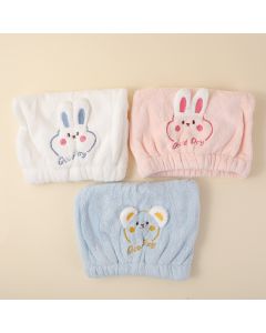 Cartoon 3D Bunny Princess Hair-Drying Cap