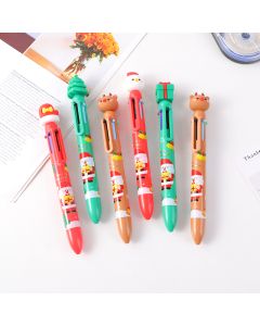 Christmas Carnival Night Six Color Ballpoint Pen