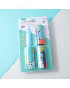 Simple Flower Straight Handle Lint Roller