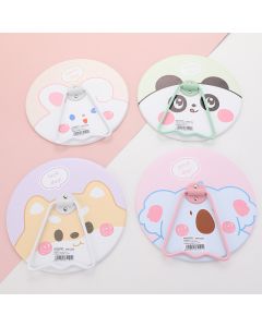 Round Cute Pet Headshot Tabletop Mirror With Stand